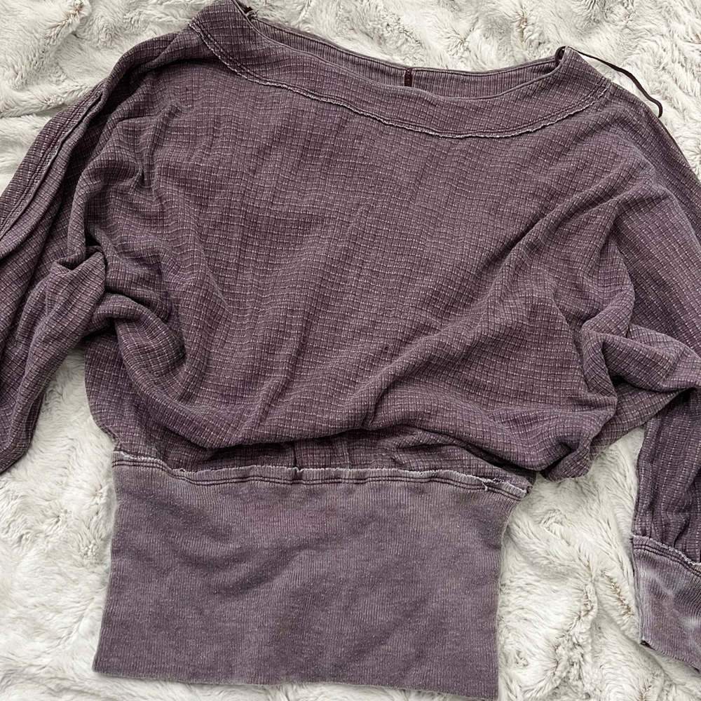 WE THE FREE free people purple balloon shirt